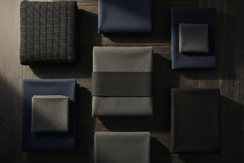 Refined Winter Dressing for Men Using Grey, Black, and Navy