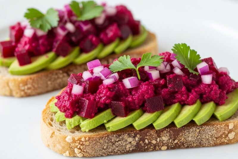 Avocado Toast with Beet Poke for Color, Balance, and Everyday Nutrition