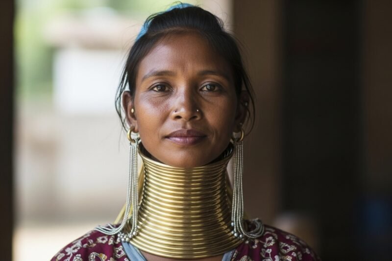 The Woman Who Wore Neck Rings For Years To Resemble A Giraffe