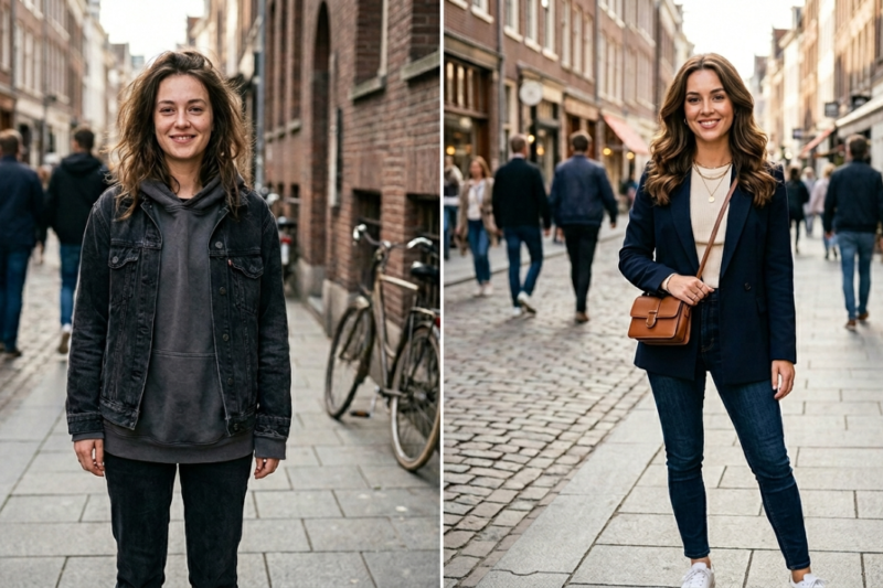 We Tried a Before-and-After Glow-Up in Public And People Noticed Instantly