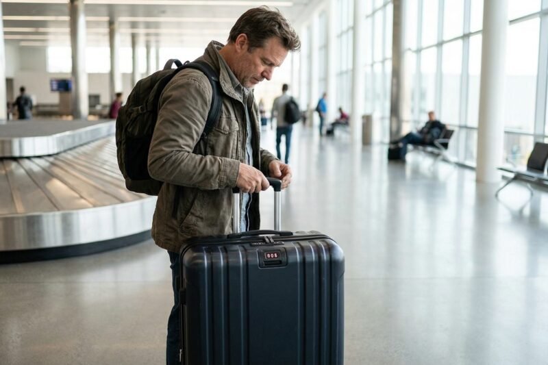 Passenger Notices an Unexpected Issue After Picking Up Luggage at the Airport