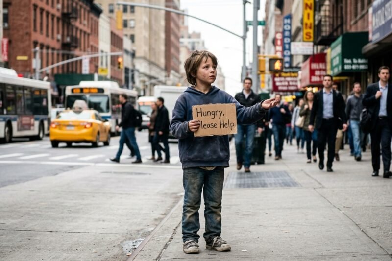 How Do People React to a Hungry Child?