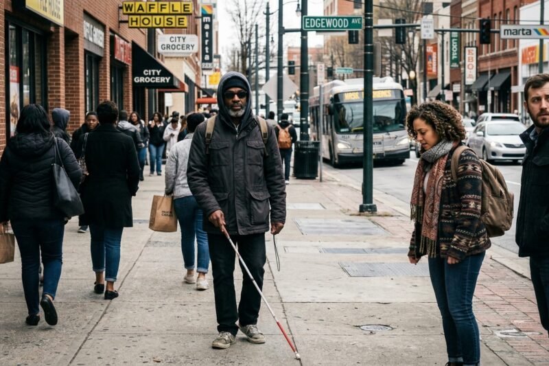 A Man Pretended to Be Blind, and The Reactions Took Unexpected Turns