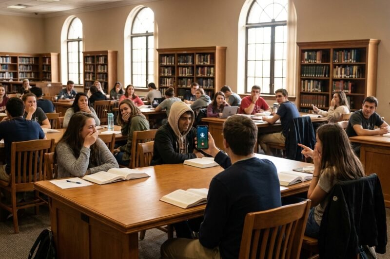 Embarrassing Ringtones Went Off in a Quiet Library and Everyone Lost It